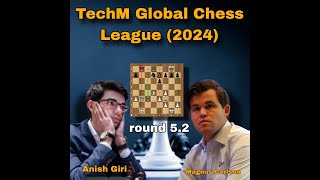 Anish Giri vs Magnus Carlsen  TechM Global Chess League 2024  chessclub0 [upl. by Ireland]