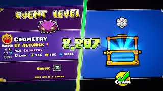 ¡EL SEGUNDO NIVEL DEL MODO EVENT Y NUEVO CODIGO PARA EL THE VAULT DE GEOMETRY DASH 2207 [upl. by Yrac]