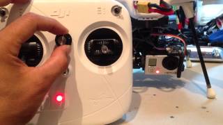 DJI Phantom quadcopter potentiometer hack for gimbal pitch control [upl. by Waldman]