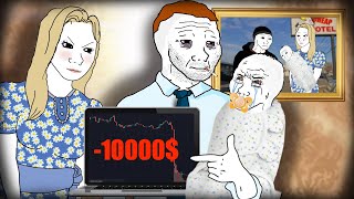 WOJAK DOOMER TRIES OPTION TRADING TO SUPPORT HIS FAMILY [upl. by Piscatelli]