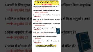 Fundamental rights part3 competitive exam educationalvideo informative knowledge motivation [upl. by Hasile]