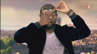 MAITRE GIMS  enlève ses lunettes   INTERVIEW quot LAURENT DELAHOUSSE quot LE 14 FEVRIER 2016 🏆14M🏆 [upl. by Rap700]