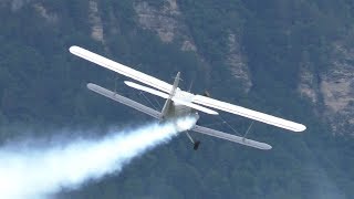 classicwingsat Antonov AN2 landing at Airfield Ferlach  SPFAH [upl. by Jahdal]