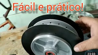 Projeto Patinete motorizado 100cc Etapa 1 Preparação da balança e do cubo da titan 150 [upl. by Ananna]