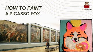 How to Paint A Picasso Fox  Okto Clay [upl. by Toulon145]