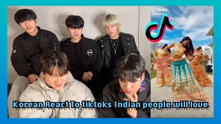 Korean React To TikToks Indian People Will Love [upl. by Dry346]