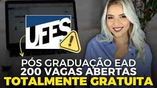 UFES ABRE 200 VAGAS em PÓS GRADUAÇÃO EAD TOTALMENTE GRATUITA  Inteligência Artificial  Mari Rel [upl. by Grete]