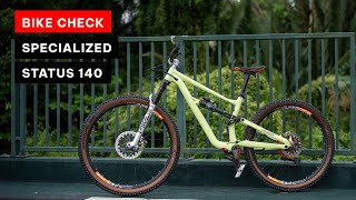 SPECIALIZED STATUS 140 BIKE CHECK  RIDER BUILD [upl. by Ylirama]