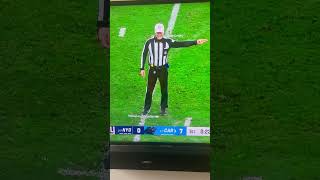 Shawn Hochuli says false start penalty in German [upl. by Yentroc]