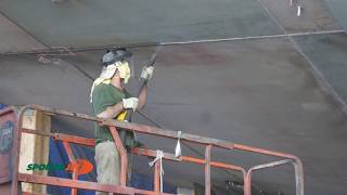 Sponge Jet Marine Weld Seam Preparation [upl. by Ahsital530]