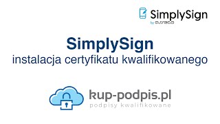 Certum SimplySign – instalacja certyfikatu kwalifikowanego [upl. by Barret]