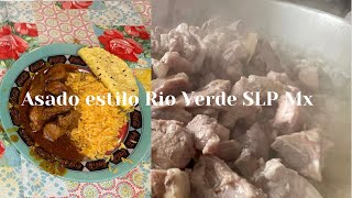 Asado estilo Rio Verde San Luis Potosí Mexico tutorialmexicanfood foodtutorial asado [upl. by Aihsekram]