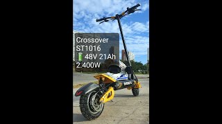 Shengte scooter eléctrico tipo Vsett 10 ST1016 review [upl. by Routh232]