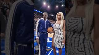 Aya amp Khaby Lame étaient présents au NBA PARIS GAME 2023 🏀⚡️ ayanakamura khabylame nba [upl. by Isaac]