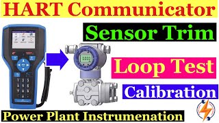 What is HART Communicator  Zero and Span Trim  How to Loop Test Perform  Emersion 375 [upl. by Odette103]