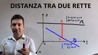 Distanza tra due rette nello spazio Geometria lineare nello spazio Esempio compito esame [upl. by Siramad]