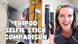 ATUMTEK Selfie Stick Tripod Comparison Demo  Review [upl. by Terina94]