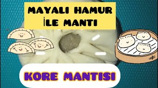 MAYALI HAMUR İLE MANTI NASIL YAPILIR KORE MANTI TARİFİ KOREAN MANDU PYANSE PİGODİ [upl. by Ardiekal]