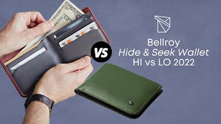 Difference between Bellroy Hide amp Seek Wallet Hi VS LO 2022  Oribags [upl. by Nnaylloh]