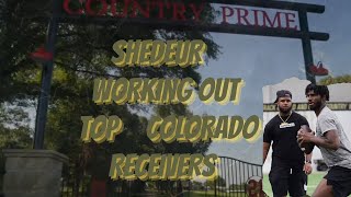 🚨DEION SANDERS COUNTRY PRIME ESTATES SHEDEUR WORKING OUT WITH NEW RECEIVERS🔥 [upl. by Essy]