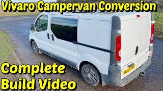 DIY Campervan Conversion  90 Minute Vivaro Complete Van Build Video [upl. by Bergeman557]