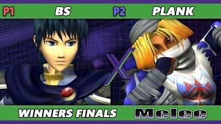 SX 559 WINNERS FINALS  BS Marth Vs Plank Sheik Smash Melee  SSBM [upl. by Anerev]