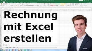 Rechnung mit Excel automatisch erstellen Für Kleinunternehmer [upl. by Elleda]