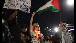 Protestan en la embajada de Israel en México contra el genocidio en Palestina [upl. by Eendys]