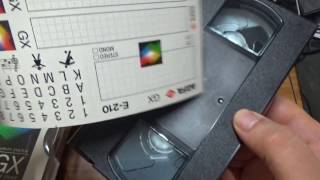 UNBOXING AGFA E 210 GX VHS [upl. by Ybanrab]