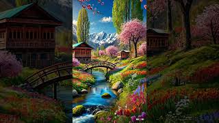 Spring Season in Kashmir mountains nature kashmirmountains love [upl. by Neile]