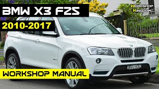 BMW X3 F25 20102017 Workshop Manual  How to DOWNLOAD the PDF in ENGLISH  Repair Service Guide [upl. by Hesoj]