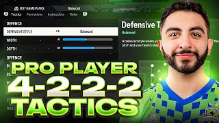 PRO PLAYER GADAMOU RANK 1 META 4222 FORMATION amp CUSTOM TACTICS  FC 24 ULTIMATE TEAM [upl. by Ardnuhs]