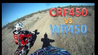 CRF450x and WR450F Trail Riding [upl. by Arimahs897]