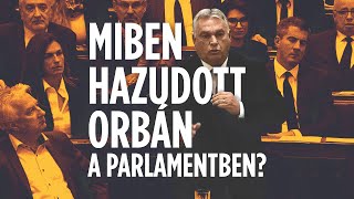 Hazudott Orbán Viktor a parlamentben [upl. by Malorie]