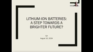 EN Presentation Batteries for Electric Vehicles [upl. by Amieva443]