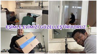 MUTFAK MUSLUĞU VE TESİSATI YAPILDI ✅ NURU İLE KORİDORUN PARKESİNİ DÖŞÜYORUZ 🏡 EV DEĞİŞİM VLOG [upl. by Chase197]