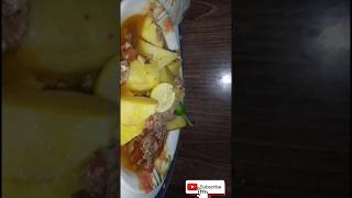 Shaba style aloo keema in home tastyfood tastyfood onemillionviews trending [upl. by Tsugua91]