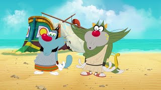 Oggy and the Cockroaches 🌴☀ OGGY amp JACK ON BEACH 🌴☀ Full Episode HD [upl. by Aicirtal115]