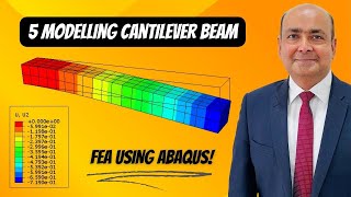 5 Modelling CANTILEVER BEAM – ABAQUS Tutorial [upl. by Giralda]