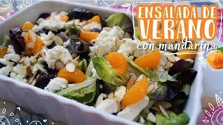 Riquísima y Saludable Ensalada con Mandarina y Queso de Cabra ❤ Comidas Saludables [upl. by Falda]