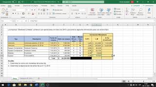 Caso 2 Correccion Monetaria Parte 1 [upl. by Adekahs]