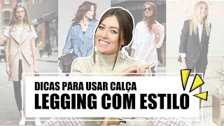 COMO USAR CALÇA LEGGING  Vitória Portes [upl. by Yelsgnik]