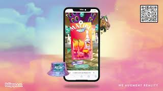 Blippar Augmented Reality Malibu Campaign [upl. by Etan]