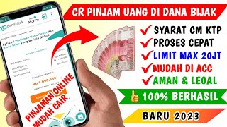 Cara Pinjam Uang di Danabijak pinjaman Online Resmi OJK [upl. by Runkel973]