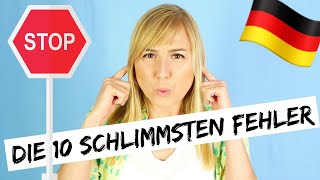 TOP 10 Fehler von Deutschlernern Weißt du es besser Dann teste dich [upl. by Cirde552]