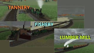 Fishery Tannery and Lumber Mill Steam and Steel Ep 2  Roblox [upl. by Odnam]