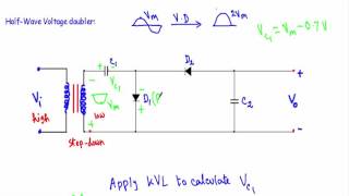 Voltage Doubler Circuit Half amp Full Wave [upl. by Faunie]