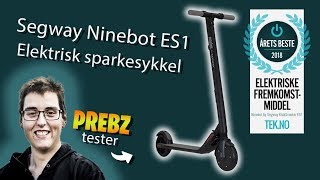 Prebz tester Segway Ninebot ES1 elektrisk sparkesykkel [upl. by Sirahs]