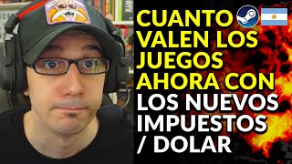 AHORA LOS JUEGOS SON MAS BARATOS CUANTO CUESTAN LOS JUEGOS EN ARGENTINA CON LOS NUEVOS IMPUESTOS [upl. by Senaj]