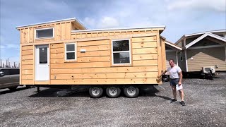 ALL WOOD OPTION NOW AVAILABLE  BIG SAVINGS on Amish Built Model Tiny Homes when you choose WOOD 🇺🇸 [upl. by Neille]